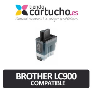 Cartucho de tinta  compatible Brother LC900 BK, sustituye al cartucho original Brother LC-900BK PARA LA IMPRESORA Brother Fax-1835C