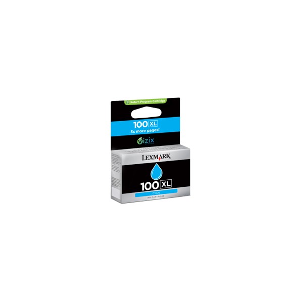 Lexmark Nº 100XL Cartouche original Cyan Lexmark Nº 100XL Cartouche original Cyan