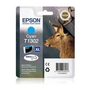 Cartucho EPSON T1302 CYAN ORIGINAL PERTENENCIENTE A LA REFERENCIA Encre Epson T1301/2/3/4