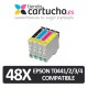 PACK 48 (ELIJA COLORES) CARTUCHOS COMPATIBLES EPSON T0441/2/3/4