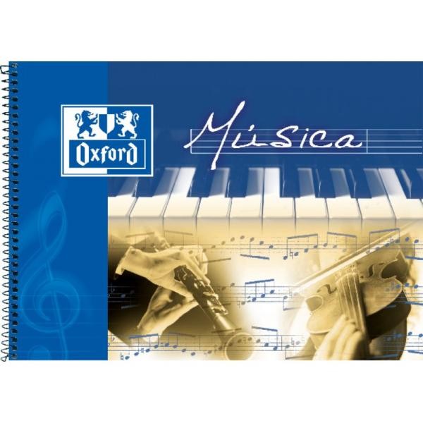 Oxford Bloc musica 20 hojas Formato 4º apaisado 2 mm pentagrama Oxford Bloc musica 20 hojas Formato 4º apaisado 2 mm pentagrama