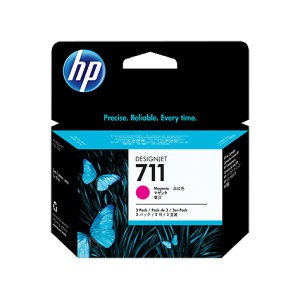 HP 711 MAGENTA PACK 3 CARTUCHOS ORIGINALES PARA LA IMPRESORA Hp Designjet T520