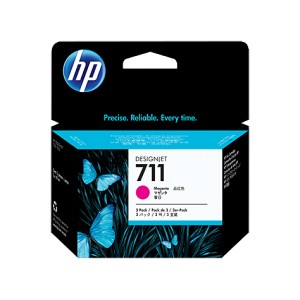 HP 711 MAGENTA PACK 3 CARTUCHOS ORIGINALES PERTENENCIENTE A LA REFERENCIA Cartouches d'encre HP 711