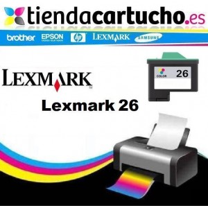 LEXMARK Nº 26 (12ml.) CARTUCHO COMPATIBLE (SUSTITUYE CARTUCHO ORIGINAL REF. 010N0026E) PARA LA IMPRESORA Cartouches Lexmark X1195