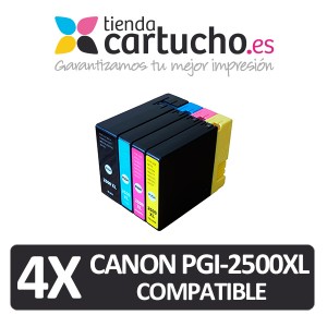 Pack 4 cartuchos compatibles Canon PGI-2500XL PERTENENCIENTE A LA REFERENCIA Canon PGI2500XL