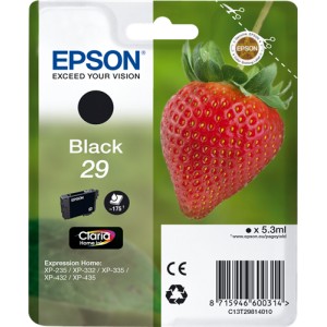 Epson 29 Negro, Cartucho de tinta original PARA LA IMPRESORA Epson Expression Home XP-332