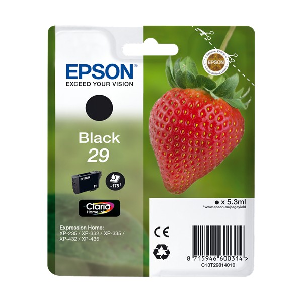Epson 29 Noir, Cartouche d'encre original Epson 29 Noir, Cartouche d'encre original