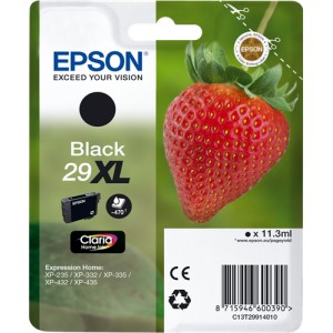  	Epson 29XL Negro, Cartucho de tinta original PARA LA IMPRESORA Epson Expression Home XP-445