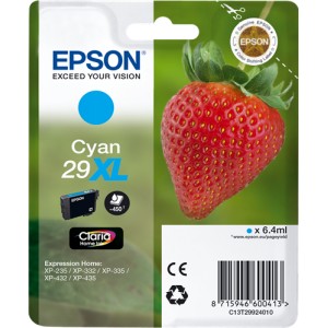 Epson 29XL Cyan, Cartucho de tinta original PARA LA IMPRESORA Epson Expression Home XP-235