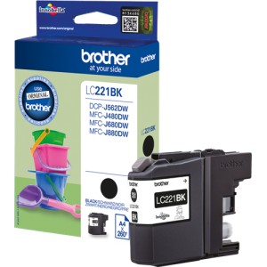 Brother LC221 negro cartucho de tinta original  PARA LA IMPRESORA Cartouches d'encre Brother MFC-J680DW