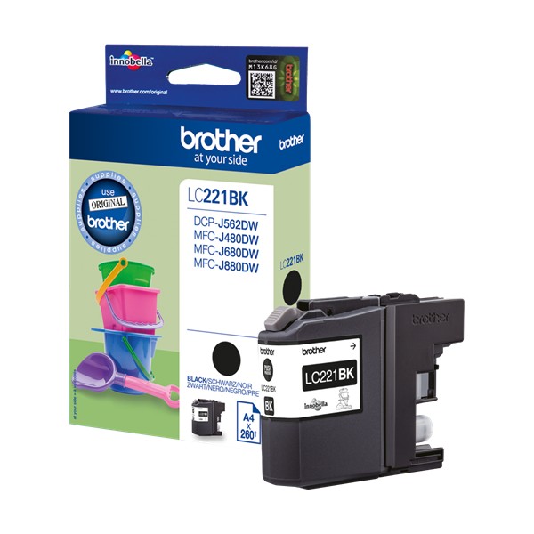 Brother LC221 noir cartouche d'encre original Brother LC221 noir cartouche d'encre original