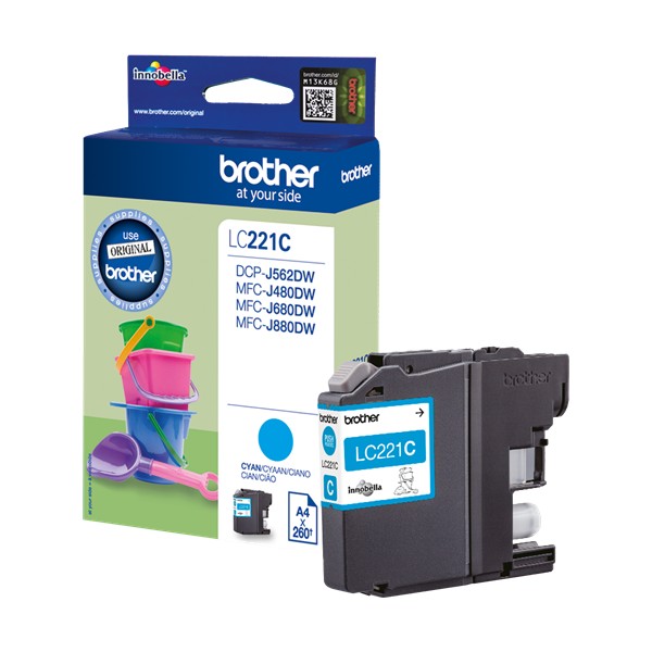 Brother LC221 cyan cartouche d'encre original Brother LC221 cyan cartouche d'encre original