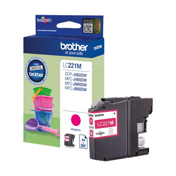 Brother LC221 magenta cartouche d'encre original Brother LC221 magenta cartouche d'encre original