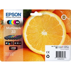Epson 33 pack colores, cartuchos de tinta original PERTENENCIENTE A LA REFERENCIA Encre Epson 33 y 33XL