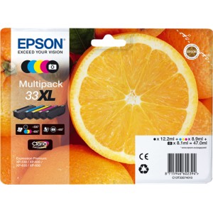 Epson 33XL pack colores, cartuchos de tinta original PERTENENCIENTE A LA REFERENCIA Encre Epson 33 y 33XL