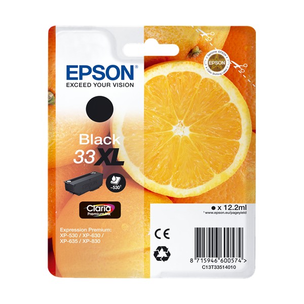Epson 33XL Noir, Cartouche d'encre original Epson 33XL Noir, Cartouche d'encre original