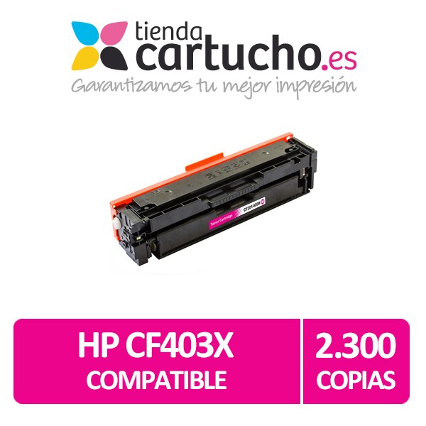Toner Magenta HP 201X compatible de grande capacité - (CF403X) Toner Magenta HP 201X compatible de grande capacité - (CF403X)