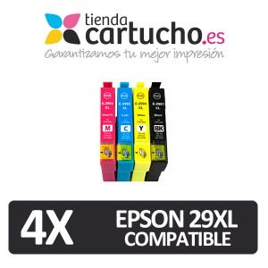 Pack 4 Epson 29XL Compatibles (Elija colores) PARA LA IMPRESORA Epson Expression Home XP-355