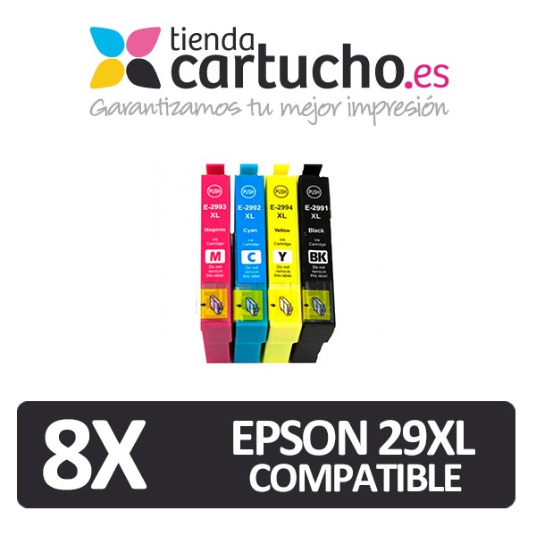Pack 8 Epson 29XL Compatibles (Choisissez les couleurs) Pack 8 Epson 29XL Compatibles (Choisissez les couleurs)