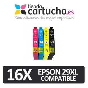 Pack 16 Epson 29XL Compatibles (Elija colores) PARA LA IMPRESORA  Epson Expression Home XP-455