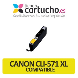 CARTUCHO COMPATIBLE CANON CLI-571XL ALTA CAPACIDAD AMARILLO PARA LA IMPRESORA Cartouches d'encre Canon Pixma MG6852