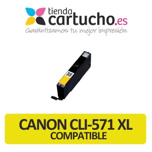 CARTUCHO COMPATIBLE CANON CLI-571XL ALTA CAPACIDAD AMARILLO PARA LA IMPRESORA Cartouches d'encre Canon Pixma TS6050