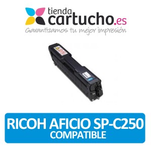 Toner compatible Ricoh Aficio SP-C250 Cyan PERTENENCIENTE A LA REFERENCIA Cartouches RICOH AFICIO SP-C250
