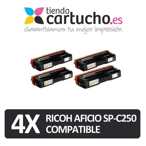 Pack 4 Toner compatible Ricoh Aficio SP-C250 (Choisir Couleurs) Pack 4 Toner compatible Ricoh Aficio SP-C250 (Choisir Couleurs)
