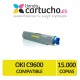 Toner NEGRO OKI C9600/C9800 compatible, sustituye al toner original OKI 42918916
