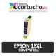 EPSON 18XL NEGRO Compatible ref. T1811 para impresoras Epson Expression Home XP-102, XP-202, XP-205, XP-30, XP-305, XP-405