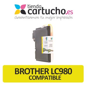 Cartucho de tinta compatible Brother LC970 BK, sustituye al cartucho original Brother LC-970BK PERTENENCIENTE A LA REFERENCIA Encre Brother LC-980