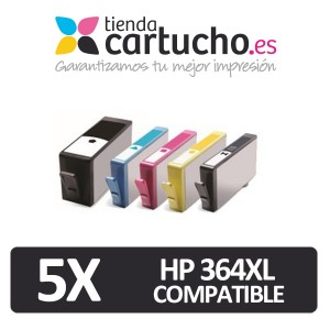 PACK 5 (ELIJA COLORES) CARTUCHOS COMPATIBLES HP 364XL PERTENENCIENTE A LA REFERENCIA Cartouches d'encre HP 364 / 364XL