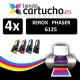 PACK 4 (ELIJA COLORES) CARTUCHOS COMPATIBLES XEROX PHASER 6125