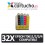 PACK 32 (ELIJA COLORES) CARTUCHOS COMPATIBLES EPSON T0611/2/3/4