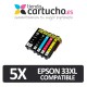 Pack 4 Epson 33XL Compatibles (Elija colores)