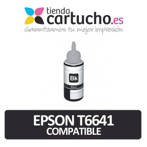 EPSON T6641 NEGRO BOTELLA DE TINTA GENERICA (C13T66414A) PARA LA IMPRESORA Encre Epson EcoTank L100