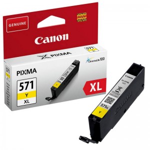 Canon Original CLI-571 Amarillo Alta Capacidad PARA LA IMPRESORA Cartouches d'encre Canon Pixma TS8052