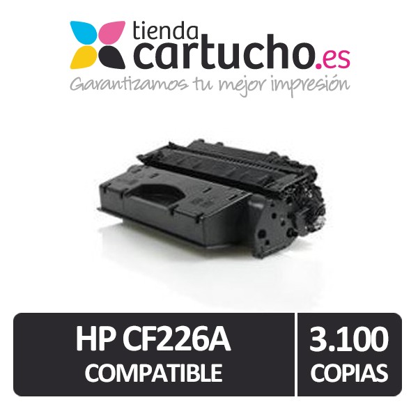 Toner HP 26A compatible noir 3.100 pages référence CF226A Toner HP 26A compatible noir 3.100 pages référence CF226A
