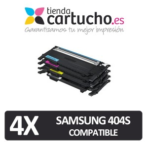 PACK 4 (ELIJA COLORES) TONER COMPATIBLES CLT-404S PARA LA IMPRESORA Toner Samsung Xpress C430