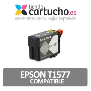 Cartucho compatible Epson T1577 Gris PARA LA IMPRESORA Epson Stylus Photo R3000