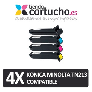 Pack 4 Toner Konica Minolta TN213 compatible (Elija colores)  PARA LA IMPRESORA Cartouches Konica Minolta Bizhub C253