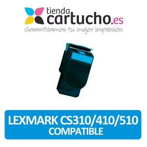 Toner Lexmark CS310/CS41/CS510 cyan compatible PERTENENCIENTE A LA REFERENCIA Cartouches Lexmark CS310/CS410/CS510 compatible