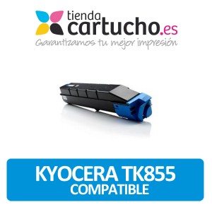 CARTUCHO DE TONER KYOCERA TK-855 CYAN COMPATIBLE PERTENENCIENTE A LA REFERENCIA Toner Kyocera TK855