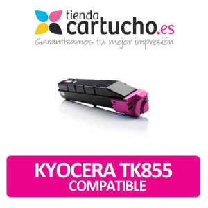 CARTUCHO DE TONER KYOCERA TK-855 MAGENTA COMPATIBLE PERTENENCIENTE A LA REFERENCIA Toner Kyocera TK855