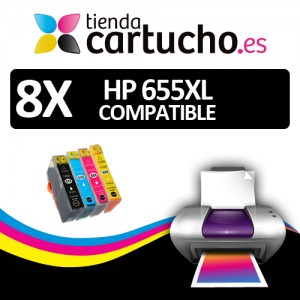 Pack 8 cartuchos (Elija colores) HP 655 XL Compatibles PERTENENCIENTE A LA REFERENCIA Cartouches d'encre HP 655