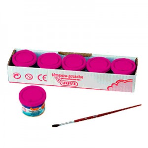 JOVI Estuche Temperas 35 ml magenta 5 ud