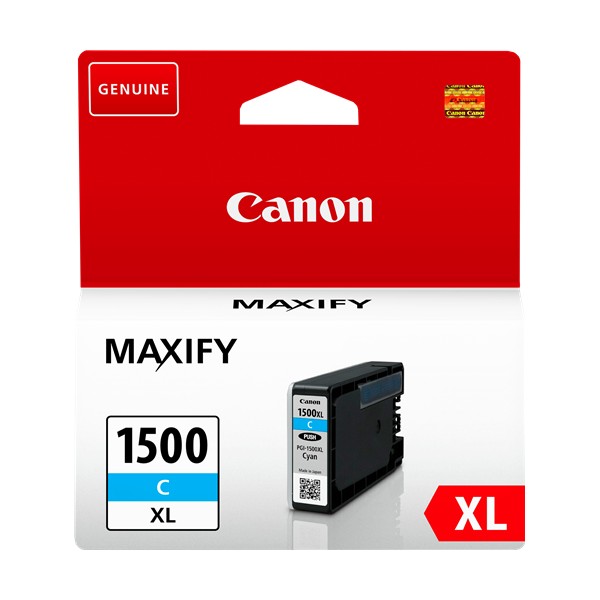 Canon PGI-1500XL Cyan Cartouche De Encre Original grande capacité Canon PGI-1500XL Cyan Cartouche De Encre Original grande capacité