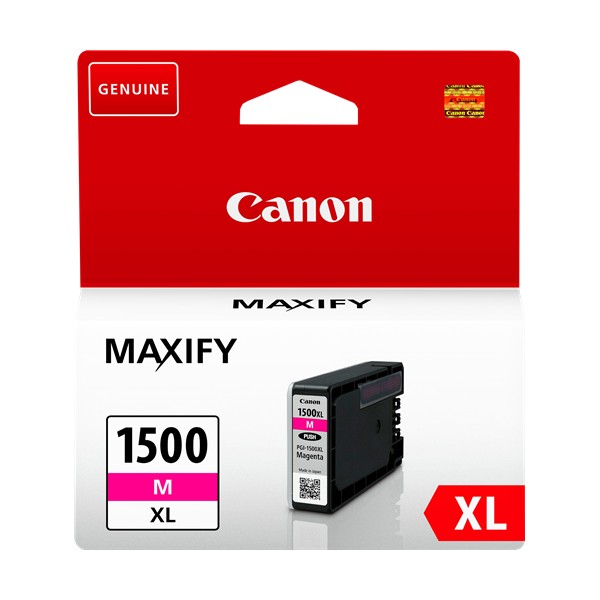 Canon PGI-1500XL Magenta Cartouche De Encre Original grande capacité Canon PGI-1500XL Magenta Cartouche De Encre Original grande capacité