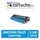 Toner NEGRO BROTHER TN 325 compatible, sustituye al toner original TN-325BK