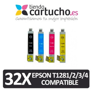 CARTUCHO COMPATIBLE EPSON T1281 NEGRO C13T12814010 PARA LA IMPRESORA Epson Stylus S 22